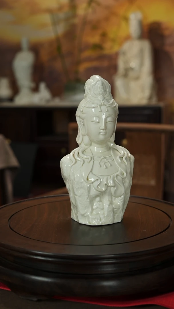 摆件瓷用****8陈明良白瓷