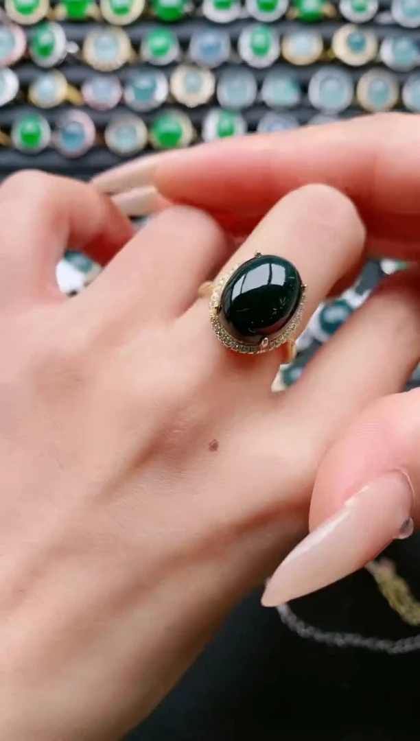 【闪购商品】翡翠戒指银S925镶嵌11111111