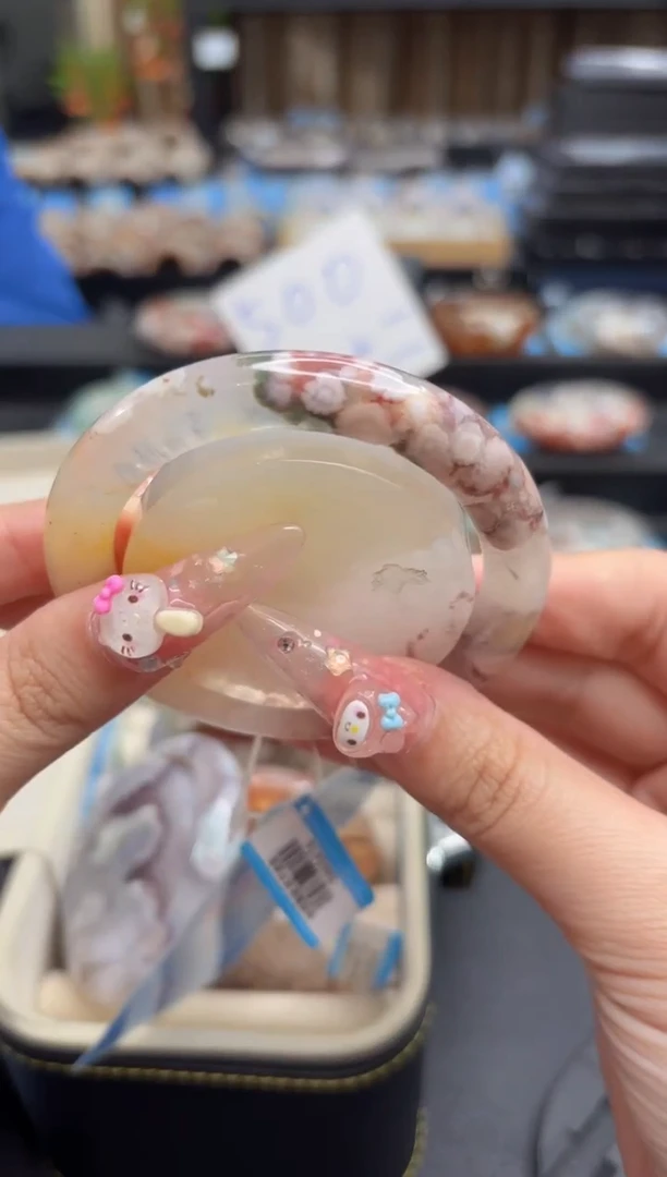 未镶嵌手镯石英质玉312(54圈赠送镯心)