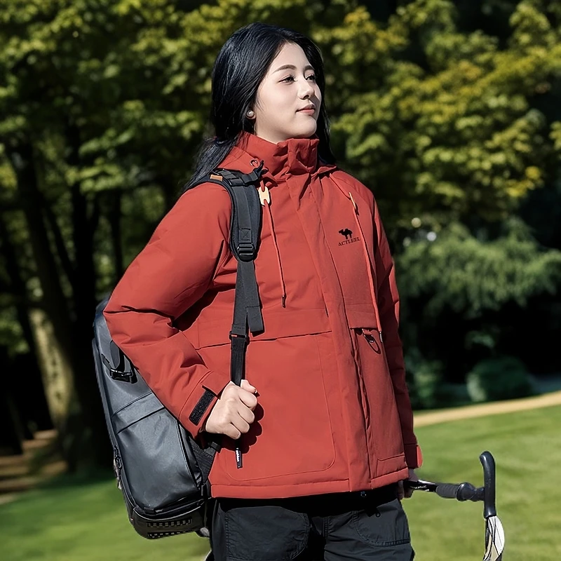ACTLEEL玫瑰的故事黄亦玫升级版情侣同款冬季高级感加厚棉服外套