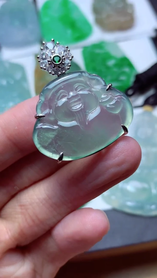 翡翠未镶嵌颈饰天然翡翠