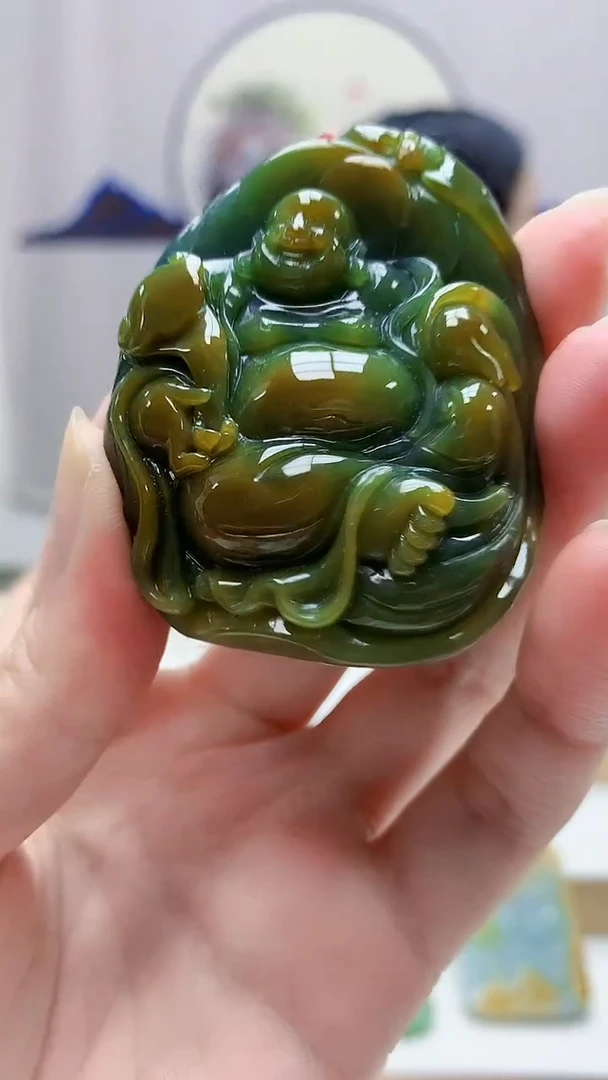 未镶嵌定制翡翠4852zm-毛货挂件69