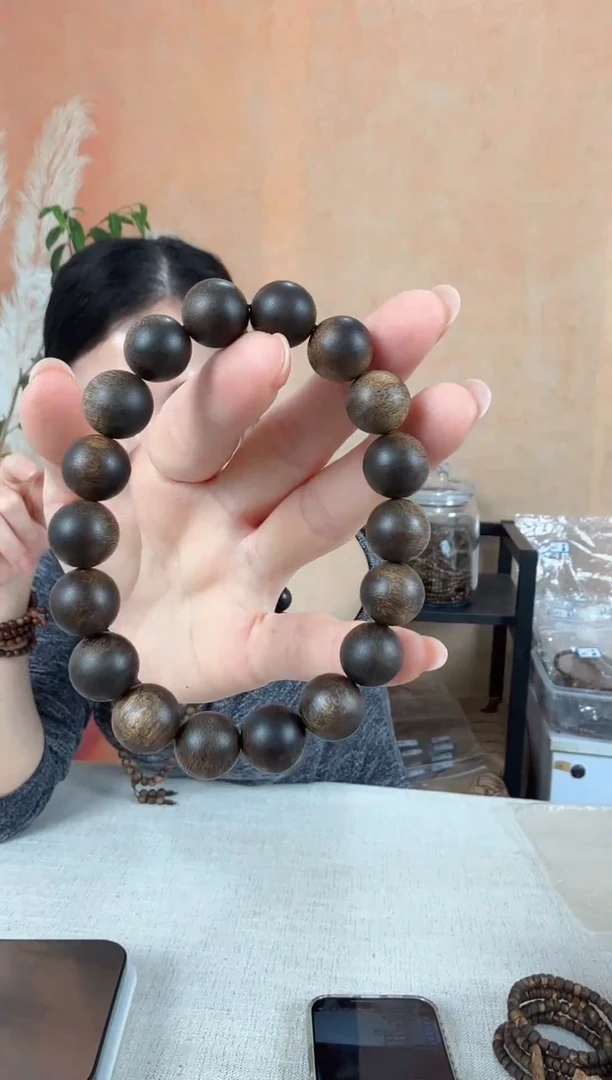 沉香沉香碎屑18沉香沉水浮圆珠单圈卡1.2多样性发其一