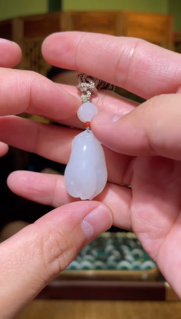 和田玉未镶嵌挂件佛手