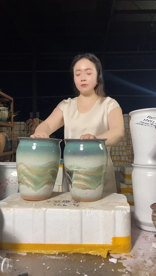 宜兴紫砂花盆盆盆17*23