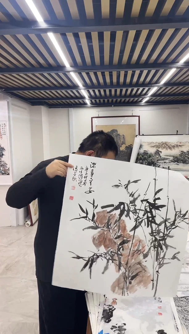 国画阿豪专属链接-海明墨竹
