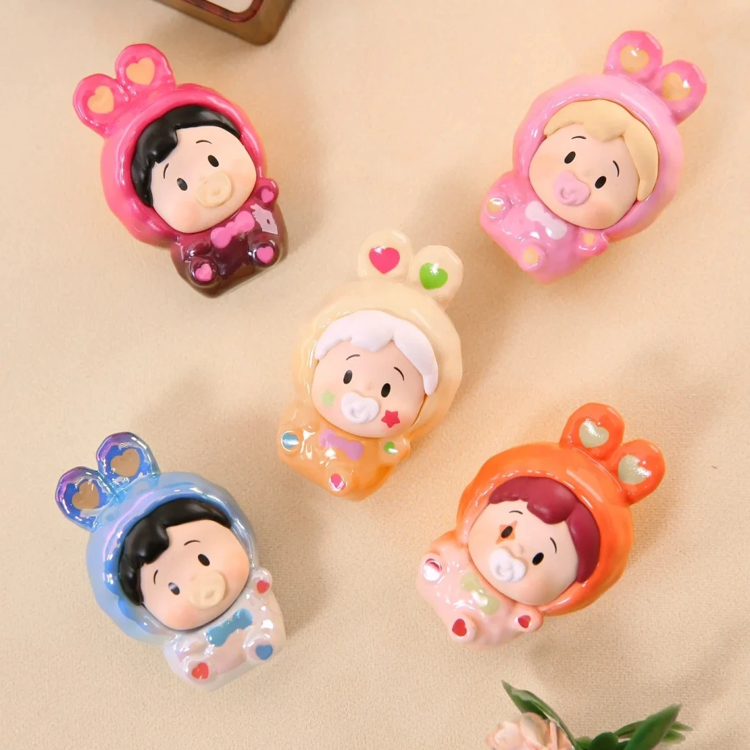 小花卷豆豆兔胶囊系列1.5版萌粒潮流转盘盲盒潮玩迷你盲盒