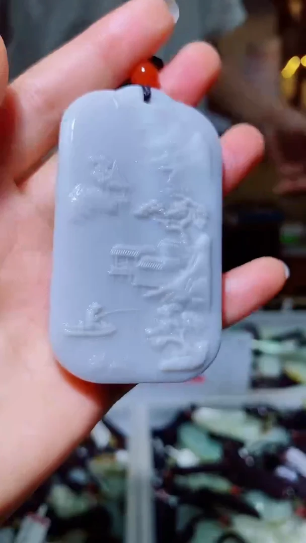 和田玉未镶嵌挂件1