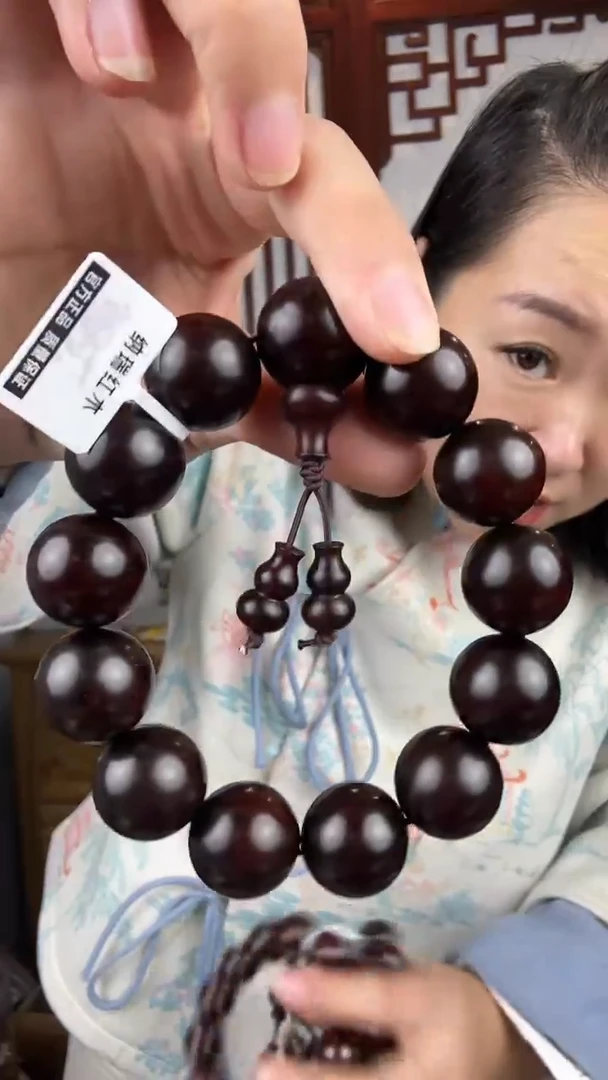 檀香紫檀（小叶紫檀）小叶紫檀卡1.8单圈手串