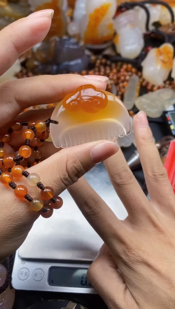 未镶嵌1玛瑙/玉髓落**月ll