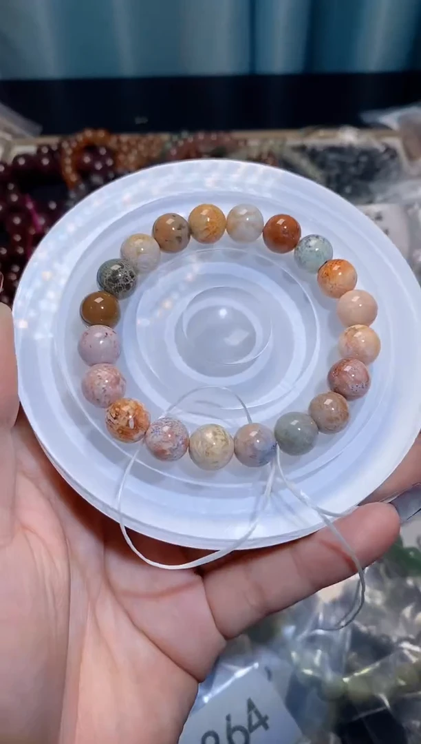 【闪购商品】水晶手串未镶嵌珊瑚玉编码370