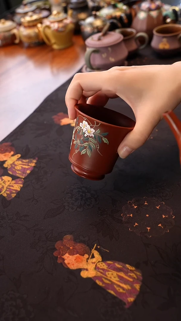 大红袍杯子宜兴紫砂
