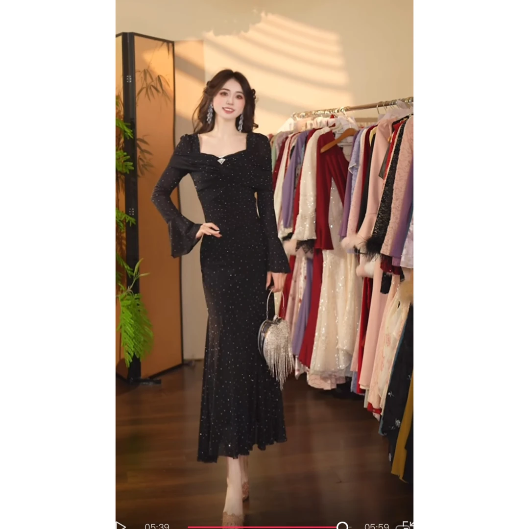 瑞瑞定制-878黑梦精灵XL921连衣裙