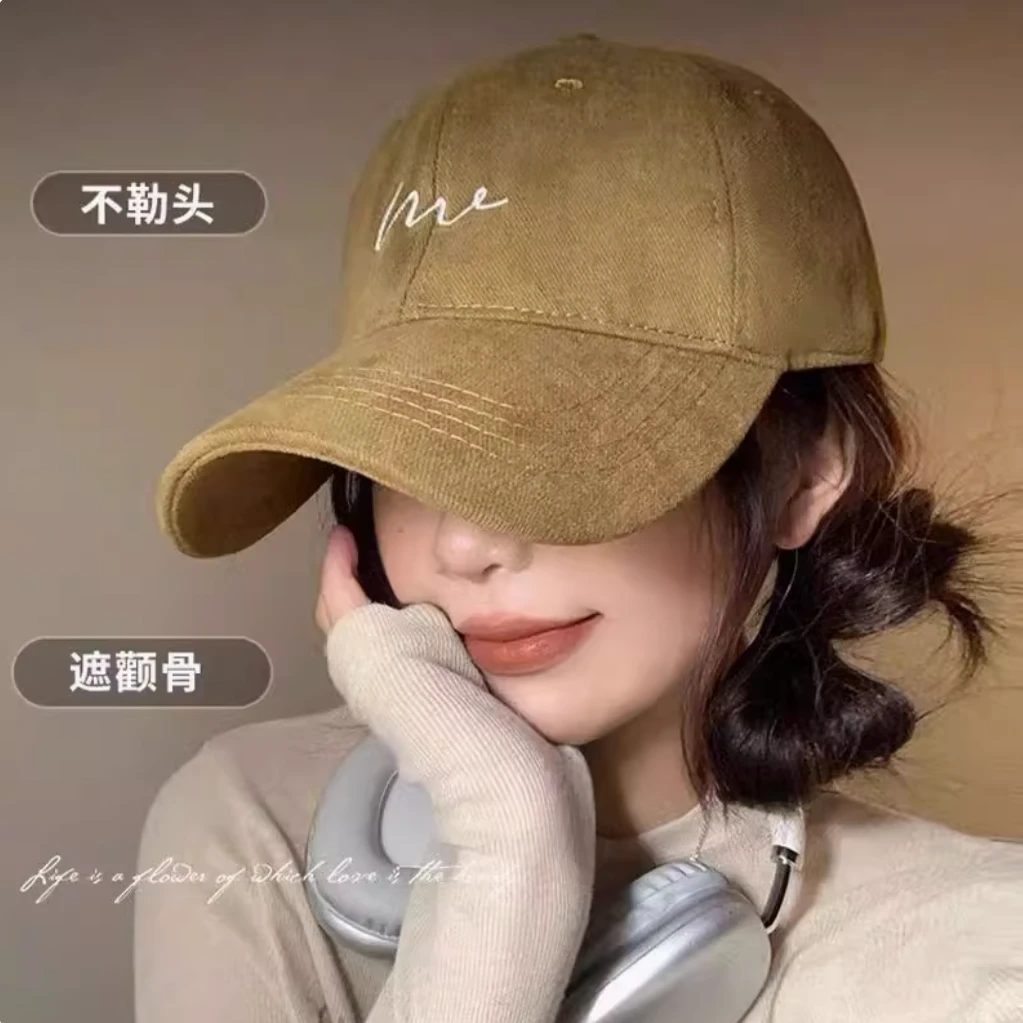 帽子女款棒球帽大头围显脸小夏季百搭韩版2025新款防晒鸭舌帽女士