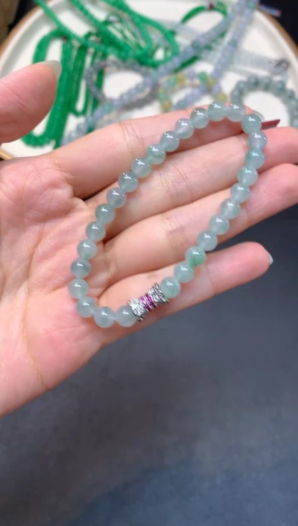 未镶嵌手串翡翠W962|1800