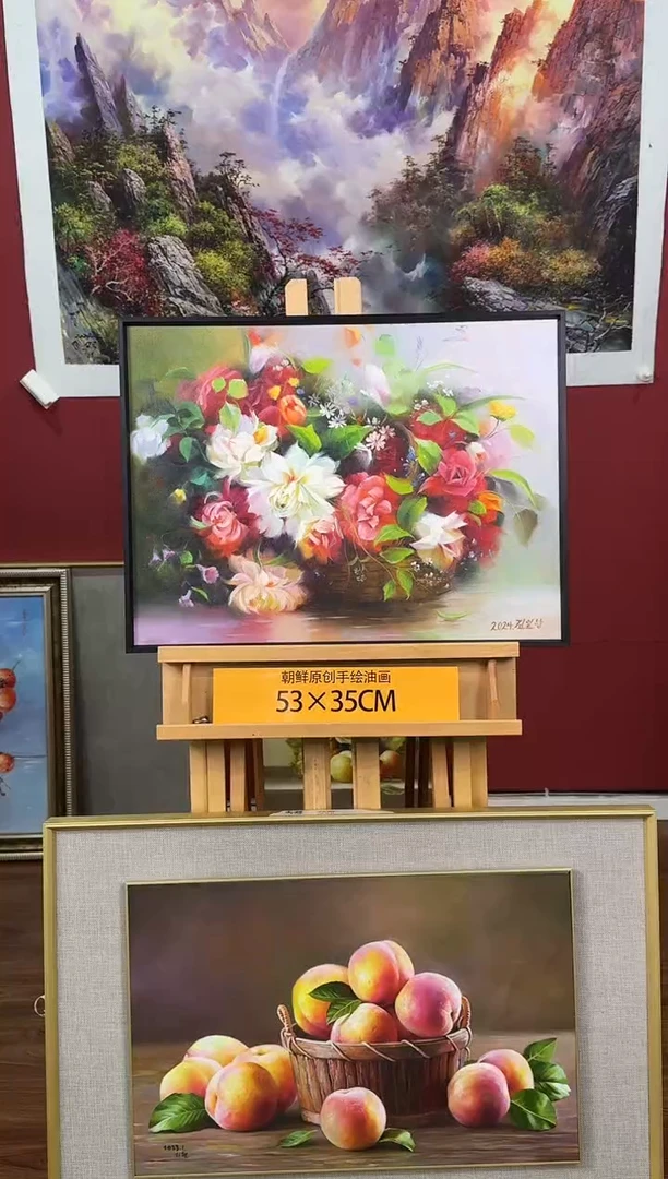 油画【4号】约53*35cm丨朝鲜原创纯手绘孤品油画丨顺丰包邮