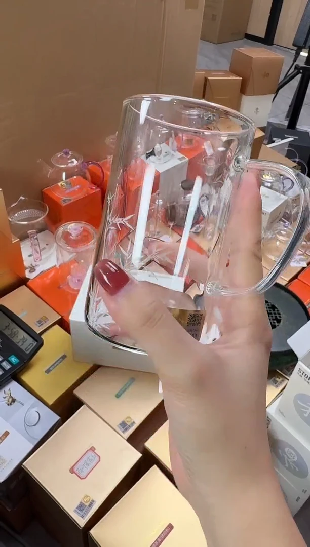 @@禾器晶彩清简杯透明节节高升