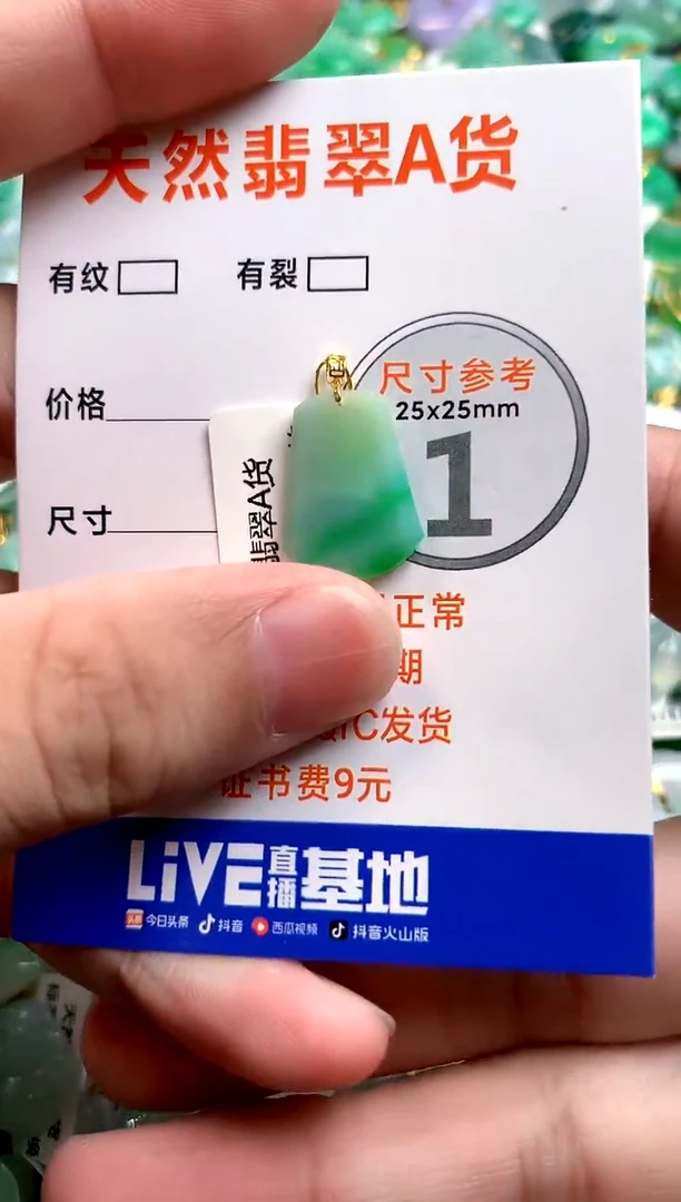 颈饰18K金镶嵌翡翠0449650895
