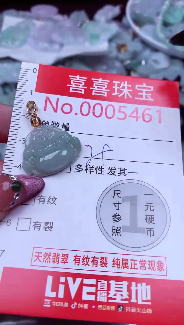 吊坠(不含链)未镶嵌翡翠5461