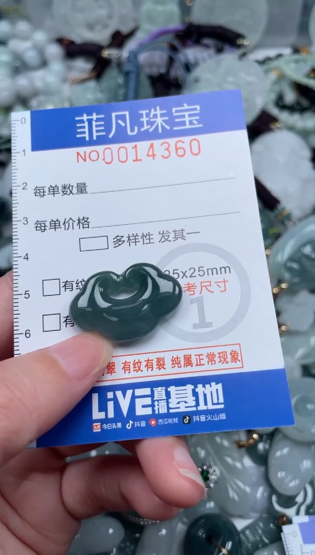 颈饰未镶嵌翡翠14360