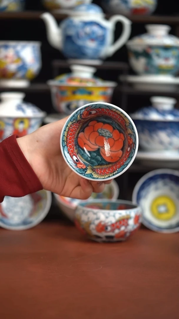 老师作品九鱼压手杯（宠粉福利）