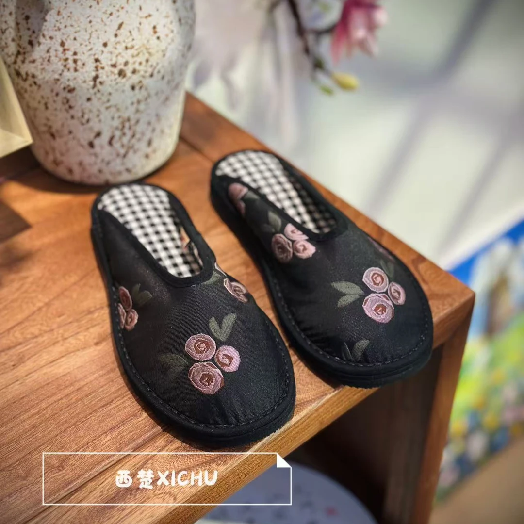 西楚XICHU【铿锵玫瑰】2025年春上新手工千层底布鞋新中式中国风