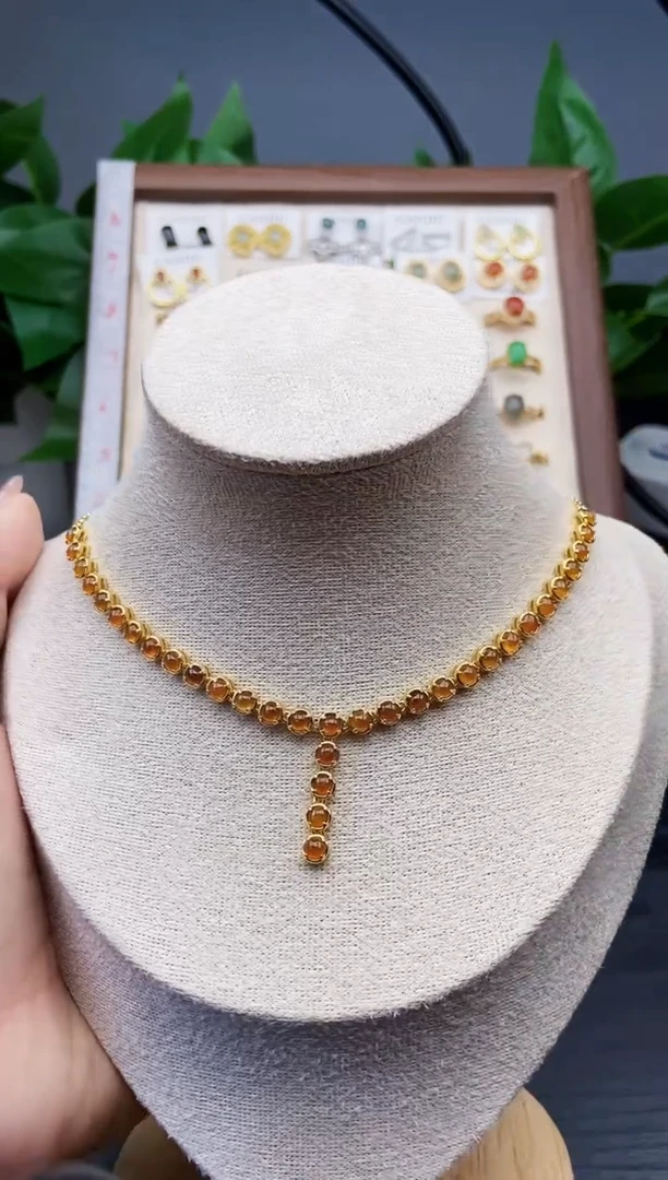 颈饰银S925镶嵌翡翠12