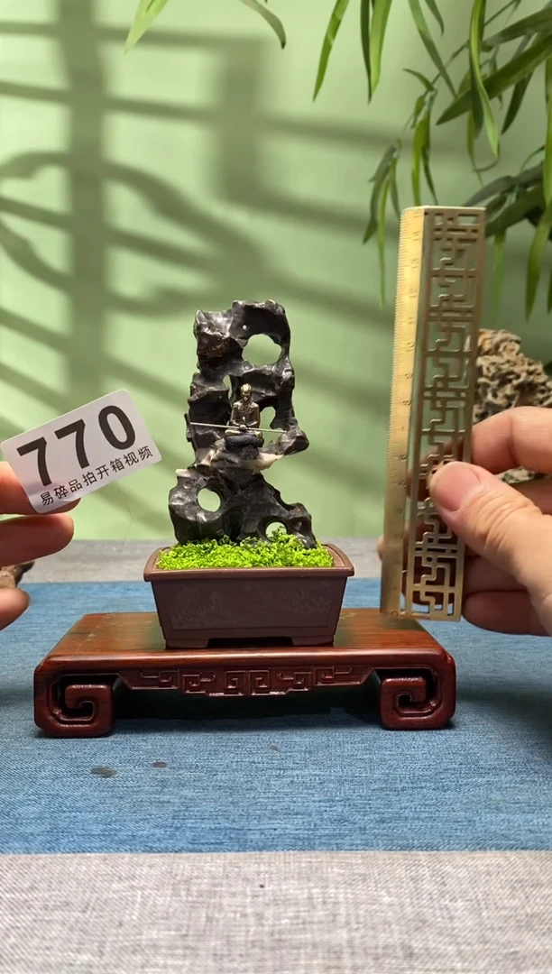 【闪购商品】树脂制品底座 石头是青州玲珑石770号