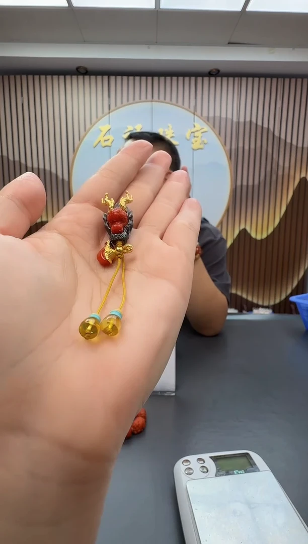 银S925镶嵌配饰南红玛瑙025ZB1224产品一个