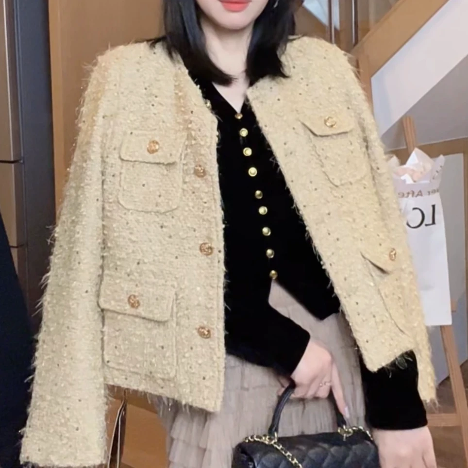 2025秋季新款减龄设计师款洋气高级感小香风外套K509