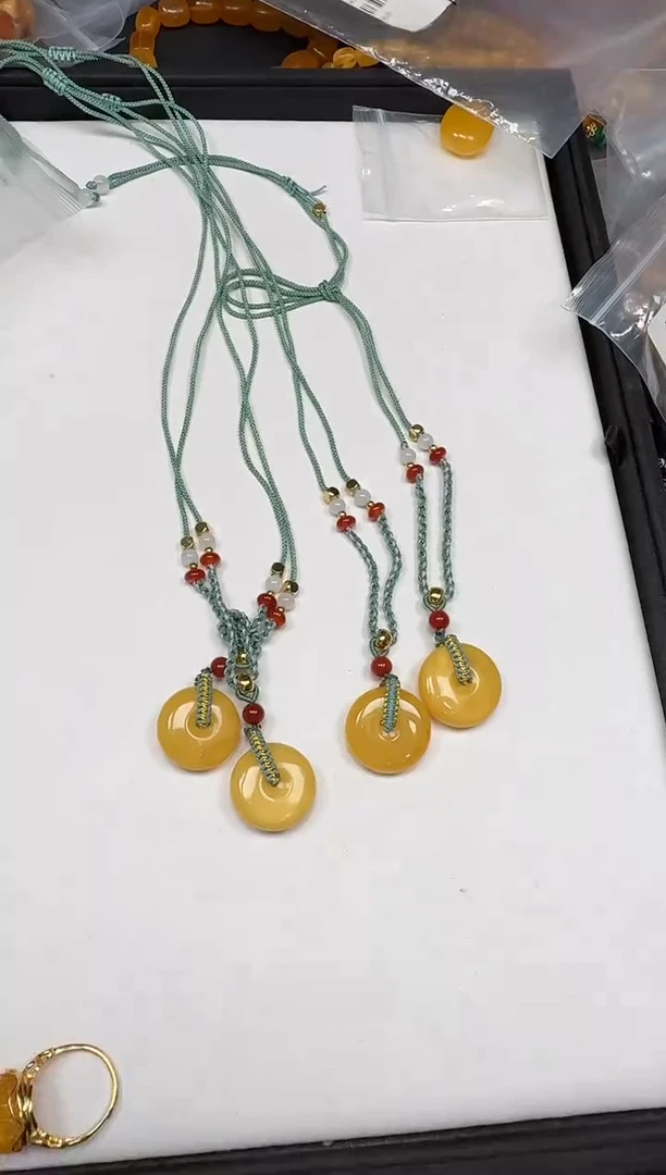 琥珀颈饰未镶嵌111-多样性发一