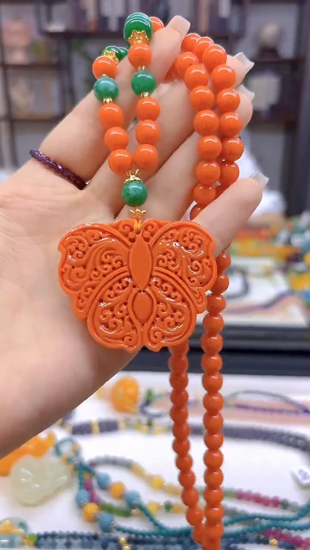 玛瑙/玉髓毛衣链未镶嵌DIY款M697