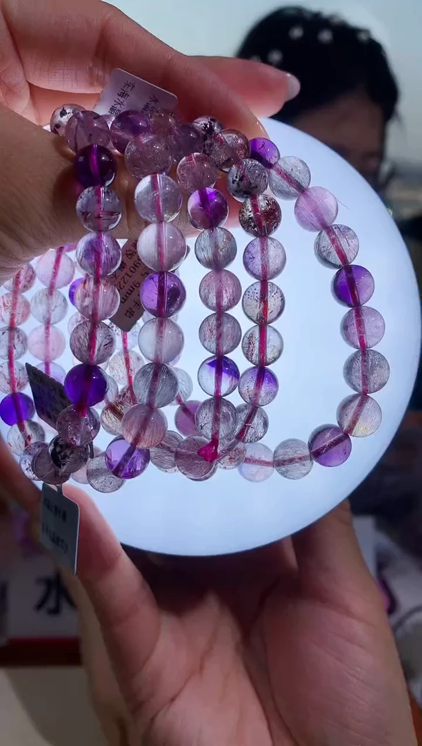 【闪购商品】水晶手链未镶嵌9mm仙女超七手链多样性发其一