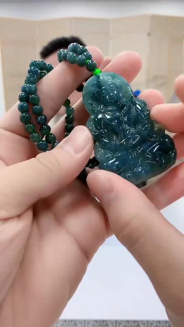 【闪购商品】定制翡翠未镶嵌5152bb-毛货挂件137赠珠链