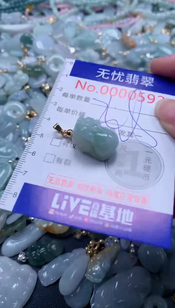 翡翠未镶嵌吊坠(不含链)592