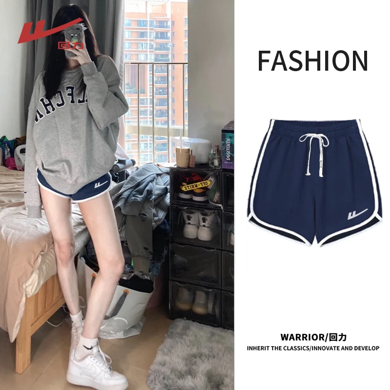 Warrior/回力美式休闲撞色运动短裤2025年夏季新款抽绳设计感穿搭