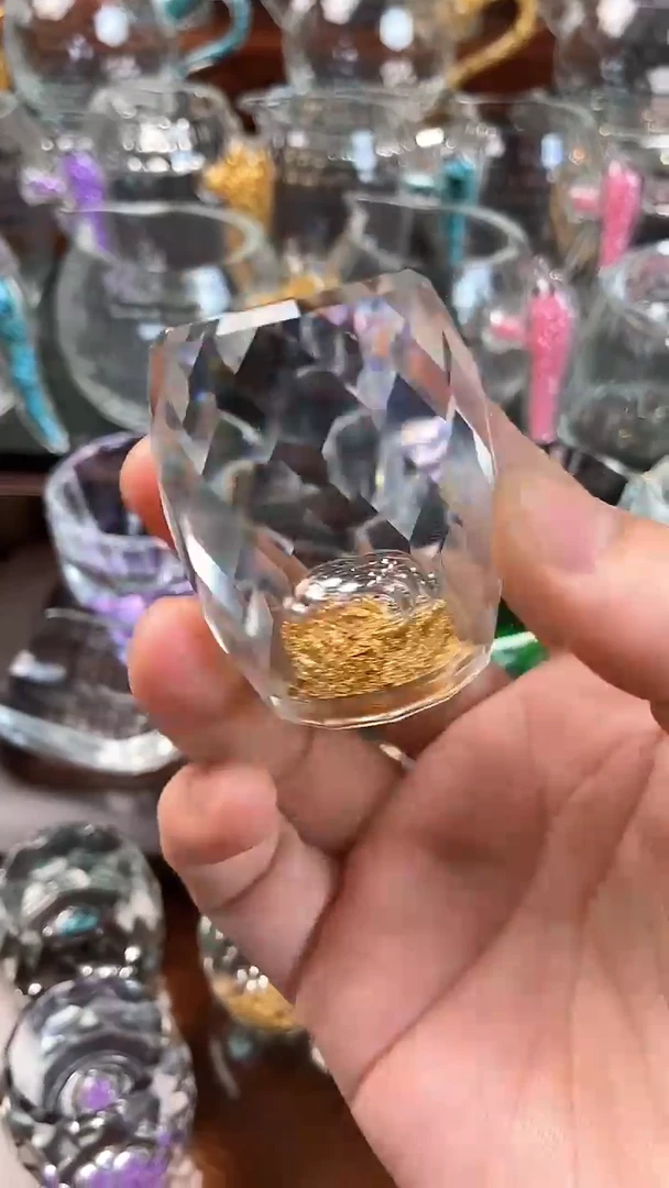 【闪购商品】玺宴新款水晶盖置金箔
