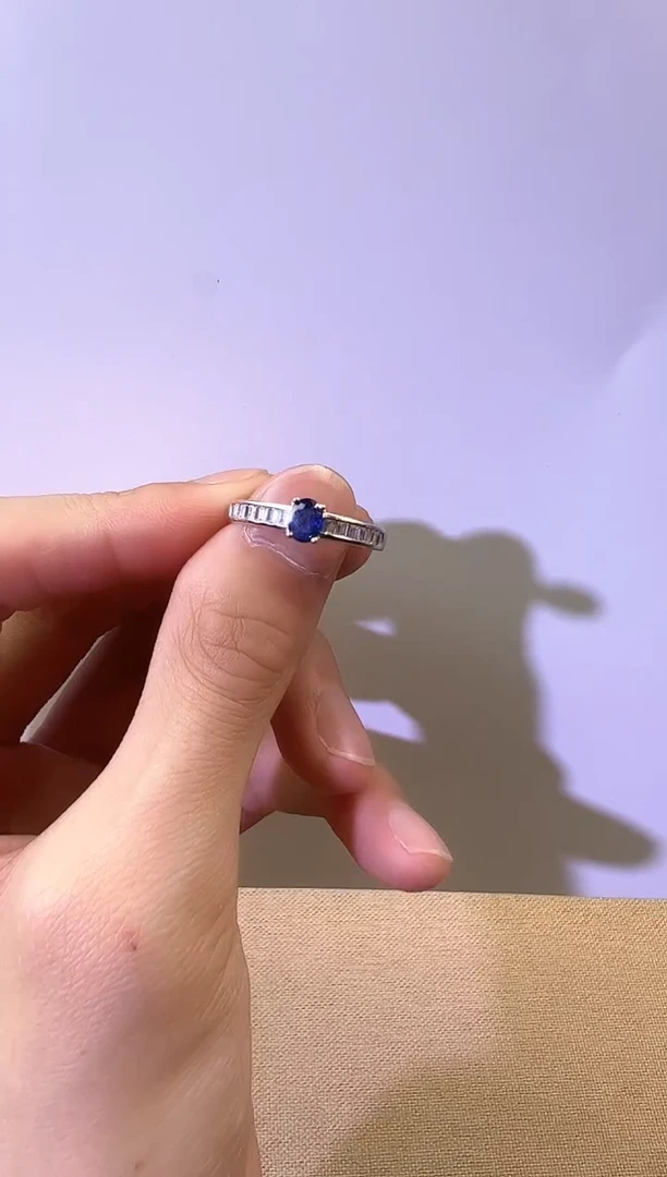 【闪购商品】蓝宝石戒指银S925镶嵌KT24112906