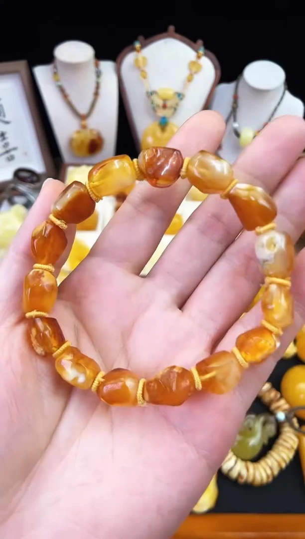 琥珀未镶嵌珠宝奇石柒月
