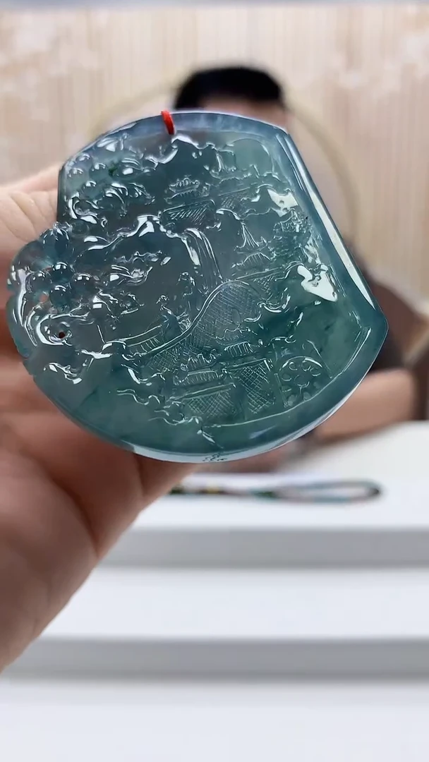 定制翡翠未镶嵌4812bb-毛货挂件赠珠链68