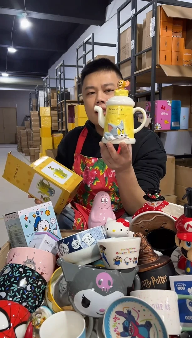 【闪购商品】杯原盒猫和老鼠奶酪茶壶