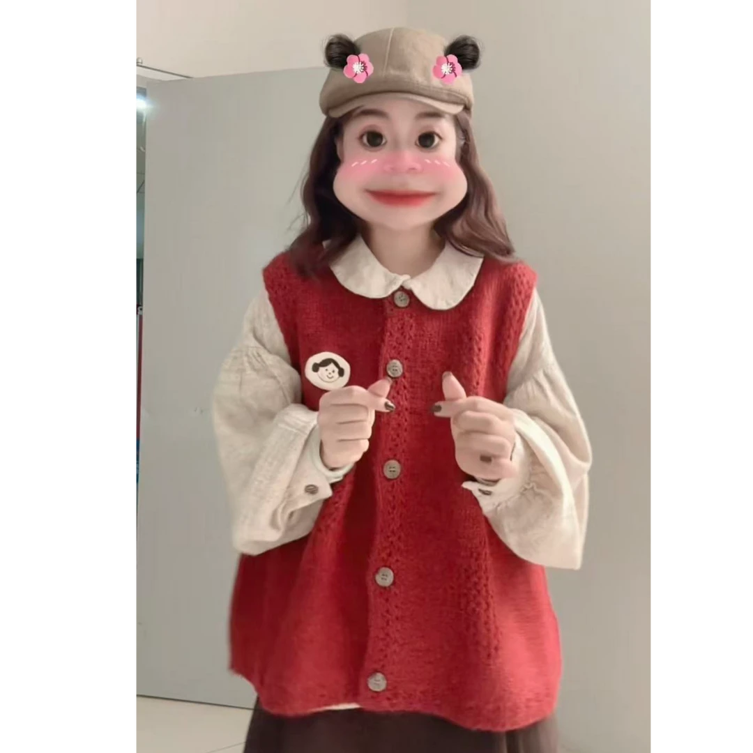 小小推荐【复古钩钩花】2025新款设计感复古钩花针织马甲（不含配饰）