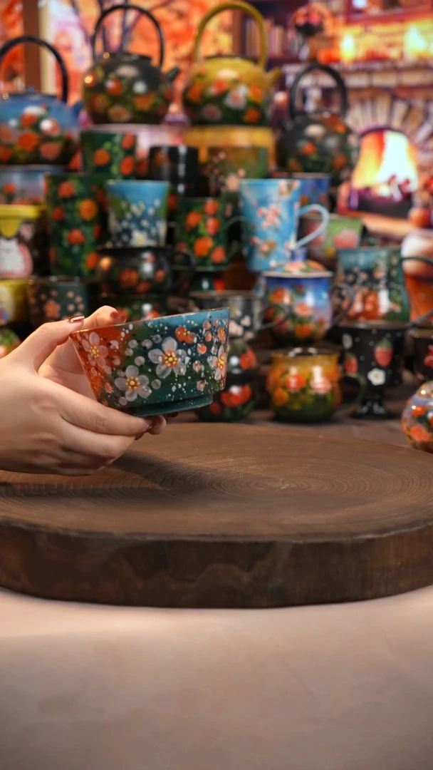 油画   釉下彩  碗