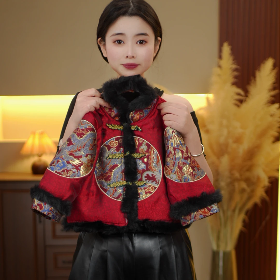 【现货年服】2024秋冬季新品萌娃穿搭潮流加厚男女童棉服外套35536