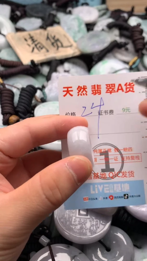 翡翠未镶嵌吊坠(不含链)1