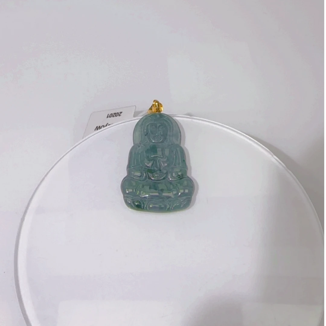 翡翠A货精品观音吊坠GS-20201