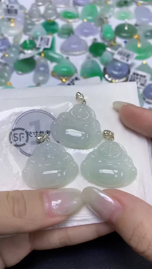 颈饰未镶嵌翡翠天然缅甸翡翠A货多样性发一件