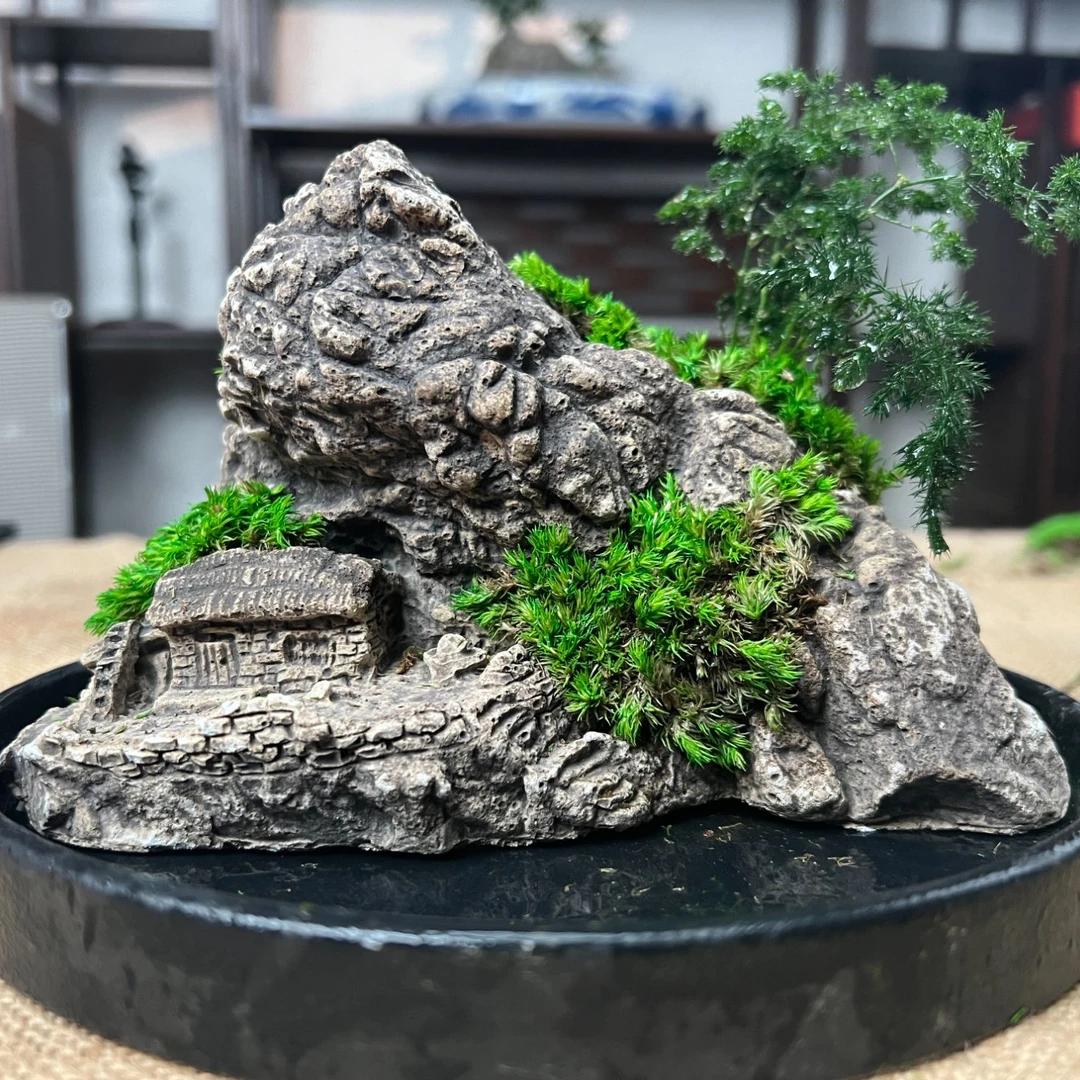 青苔吸水石微景观家居摆件