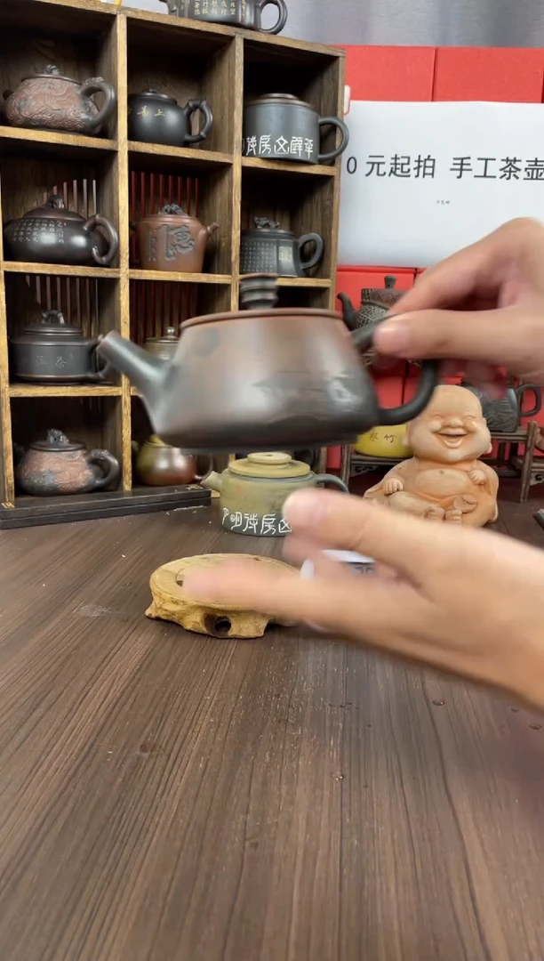 公***车坭兴陶手工壶直播间（钟）