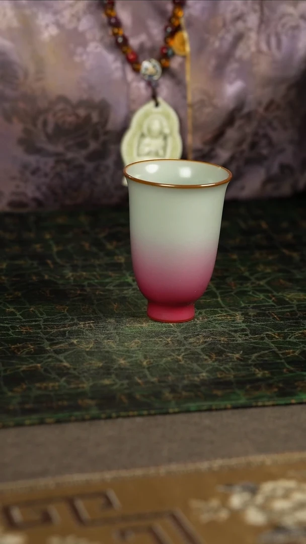 善窑厂汝窑天青窑变闻香杯